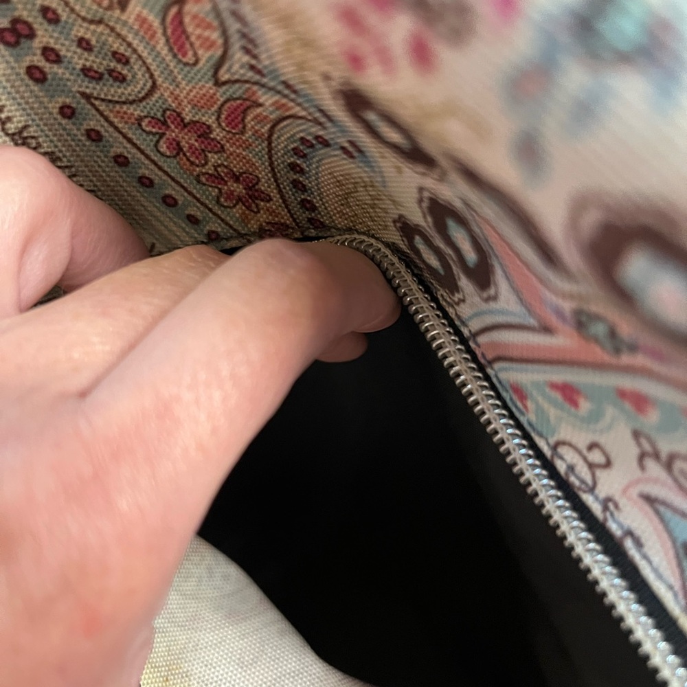 Paisley Patterned Backpack With Black Accents - image 5